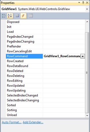 GridviewRowCommand Event